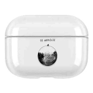 For AirPods Pro Stick Figure Mapping Transparent Earphone Protective Case(Child)