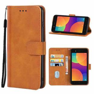 Leather Phone Case For Itel A16(Brown)