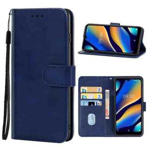 Leather Phone Case For Wiko View 3 Lite(Blue)