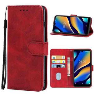 Leather Phone Case For Wiko View 3 Lite(Red)