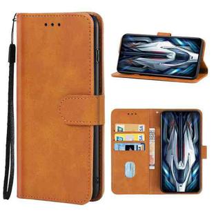 Leather Phone Case For Xiaomi Redmi K50(Brown)