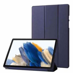 For Samsung Galaxy Tab A8 10.5 2021 TPU Three-fold Horizontal Flip Leather Case(Blue)