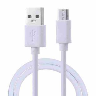 USB to Micro USB Copper Core Charging Cable, Cable Length:50cm(White)