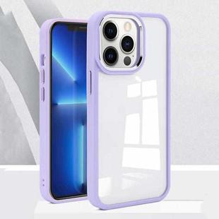 Charming Pupil II Transparent PC + TPU Phone Case For iPhone 12 Pro(Lilac Purple)