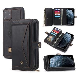 For iPhone 11 Pro POLA Multi-function TPU + PC Magnetic Horizontal Flip Leather Case with Holder & Card Slots & Wallet & Photo Frame(Black)