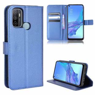 For OPPO A53 2020 / A32 2020 / A53S / A33 Diamond Texture Leather Phone Case(Blue)
