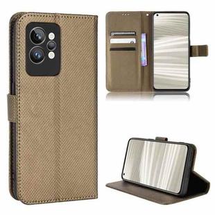 For OPPO Realme GT2 Pro Diamond Texture Leather Phone Case(Brown)
