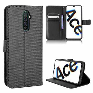 For OPPO Reno Ace / Realme X2 Pro Diamond Texture Leather Phone Case(Black)