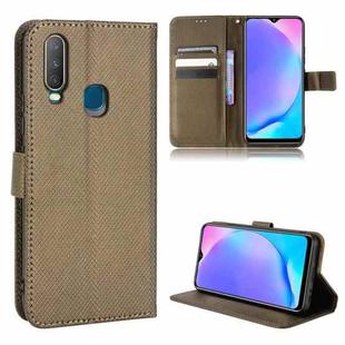 For vivo Y17 / Y15 / Y12 / Y3 / U10 Diamond Texture Leather Phone Case(Brown)
