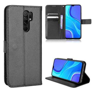 For Xiaomi Redmi 9 Diamond Texture Leather Phone Case(Black)
