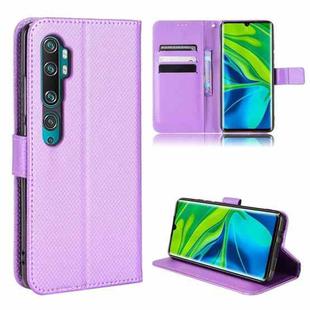 For Xiaomi Mi CC9 Pro / Note 10 / Note 10 Pro Diamond Texture Leather Phone Case(Purple)