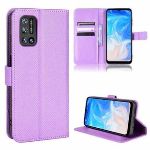 For DOOGEE N40 Pro Diamond Texture Leather Phone Case(Purple)