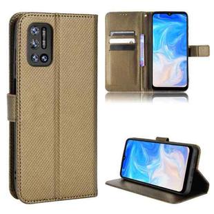 For DOOGEE N40 Pro Diamond Texture Leather Phone Case(Brown)