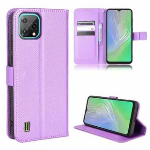 For Blackview A55 Diamond Texture Leather Phone Case(Purple)