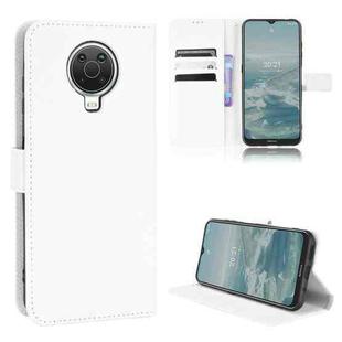 For Nokia G10 / G20 / 6.3 Diamond Texture Leather Phone Case(White)