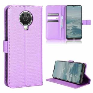For Nokia G10 / G20 / 6.3 Diamond Texture Leather Phone Case(Purple)