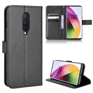 For OnePlus 8 Diamond Texture Leather Phone Case(Black)