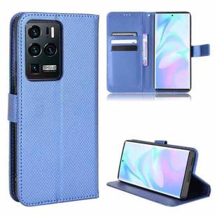 For ZTE Axon 30 Ultra 5G Diamond Texture Leather Phone Case(Blue)