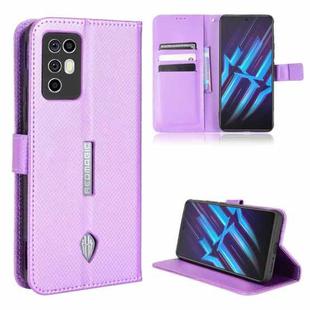 For ZTE Nubia Red Magic 6R Diamond Texture Leather Phone Case(Purple)