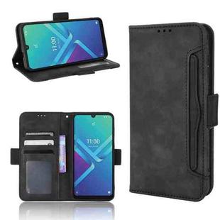 For Wiko Y82 Skin Feel Calf Pattern Leather Phone Case(Black)