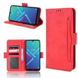 For Wiko Y82 Skin Feel Calf Pattern Leather Phone Case(Red)