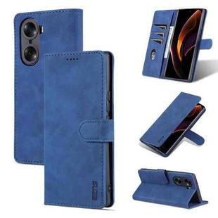 For Honor 60 Pro AZNS Skin Feel Calf Texture Horizontal Flip Leather Phone Case(Blue)