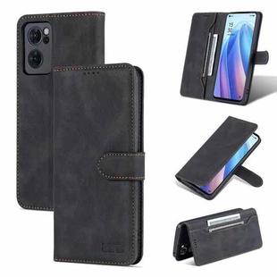 For OPPO Reno7 5G AZNS Dream II Skin Feel Horizontal Flip Leather Case(Black)