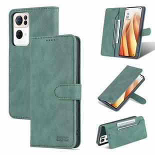For OPPO Reno7 Pro 5G AZNS Dream II Skin Feel Horizontal Flip Leather Case(Green)