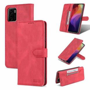 For vivo Y15s / Y15a / T1 5G AZNS Dream II Skin Feel Horizontal Flip Leather Case(Red)