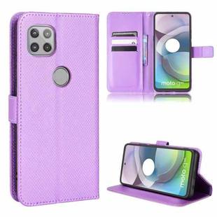 For Motorola Moto G 5G Diamond Texture Leather Phone Case(Purple)