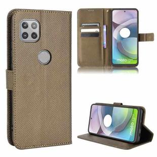 For Motorola Moto G 5G Diamond Texture Leather Phone Case(Brown)