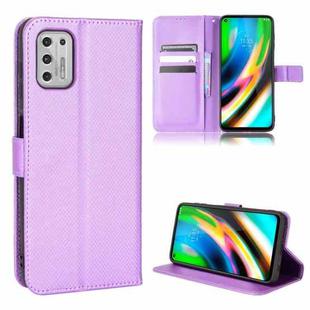 For Motorola Moto G Stylus 2021 Diamond Texture Leather Phone Case(Purple)