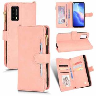 For Blackview A90 Litchi Texture Zipper Leather Phone Case(Pink)