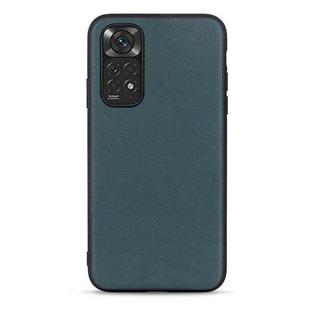 For Xiaomi Redmi Note 11 4G Global / Note 11S Accurate Hole Sheep Texture Leather Shockproof Phone Case(Green)