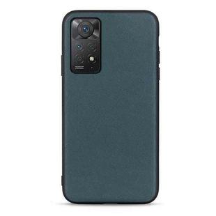 For Xiaomi Redmi Note 11 Pro Global Accurate Hole Sheep Texture Leather Shockproof Phone Case(Green)