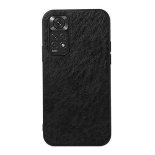 For Xiaomi Redmi Note 11 4G Global / Note 11S Crazy Horse Texture Shockproof Protective Leather Case(Black)