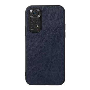 For Xiaomi Redmi Note 11 4G Global / Note 11S Crazy Horse Texture Shockproof Protective Leather Case(Blue)