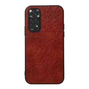 For Xiaomi Redmi Note 11 4G Global / Note 11S Crazy Horse Texture Shockproof Protective Leather Case(Brown)