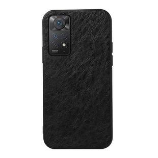 For Xiaomi Redmi Note 11 Pro Global Crazy Horse Texture Shockproof Protective Leather Case(Black)