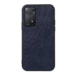 For Xiaomi Redmi Note 11 Pro Global Crazy Horse Texture Shockproof Protective Leather Case(Blue)