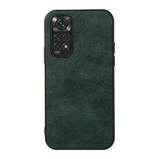 For Xiaomi Redmi Note 11 4G Global / Note 11S Two-color Litchi Texture Phone Case(Green)