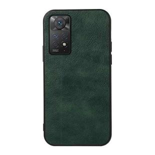 For Xiaomi Redmi Note 11 Pro Global Two-color Litchi Texture Phone Case(Green)