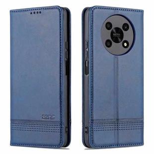 For Honor X30 AZNS Magnetic Calf Texture Leather Phone Case(Dark Blue)