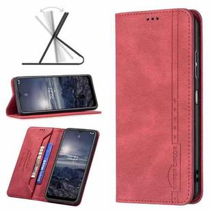 For Nokia G21 / G11 Magnetic RFID Blocking Anti-Theft Leather Phone Case(Red)