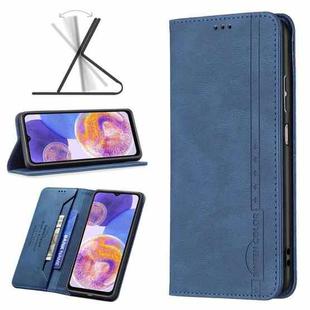 For Samsung Galaxy A23 5G Magnetic RFID Blocking Anti-Theft Leather Phone Case(Blue)