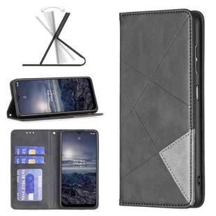 For Nokia G21 / G11 Prismatic Invisible Magnetic Leather Phone Case(Black)