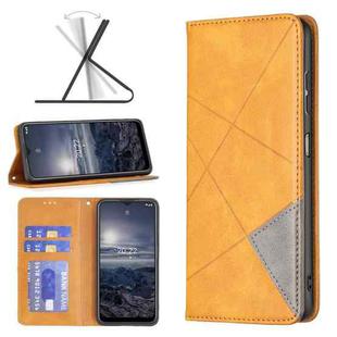 For Nokia G21 / G11 Prismatic Invisible Magnetic Leather Phone Case(Yellow)