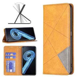 For OPPO A36 4G / A96 4G / A76 4G / K10 4G / Realme 9i Prismatic Invisible Magnetic Leather Phone Case(Yellow)