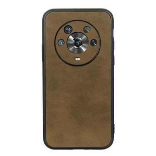 For Honor Magic4 Two-color Calf Texture PU Phone Case(Green)