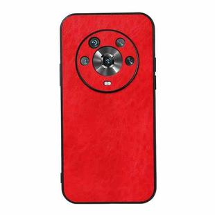 For Honor Magic4 Crazy Horse Texture PU Phone Case(Red)